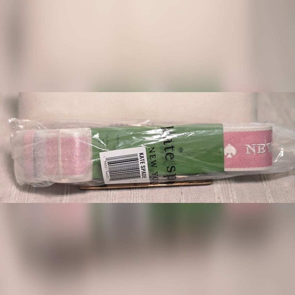 Kate Spade Pink and White Crossbody Bag